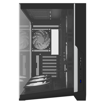  Корпус ZALMAN D40, ATX, Black, Window, 1xCombo (2.5'' or 3.5''), 2x2.5'', 2x3.5'', 1xUSB Type-C, 1xUSB3.0, Side 3x120 ARGB, Bottom 3x120 ARGB 