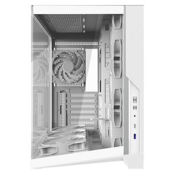  Корпус ZALMAN D40, ATX, White, Window, 1xCombo (2.5'' or 3.5''), 2x2.5'', 2x3.5'', 1xUSB Type-C, 1xUSB3.0, Side 3x120 ARGB, Bottom 3x120 ARGB 