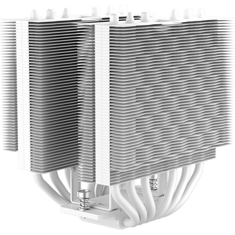  Кулер PcCooler RT620Pro TC ARGB WH White (265W, 4-pin PWM, 157.5mm, Al/Cu, 6x6mm, 2x120mm, 73.32CFM, 34.9dBA, 2200RPM, S 1851/1700) 