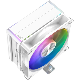  Кулер SAMA A40L WH (A40-WHWAYXOX-G) (240W, 4-pin PWM, 152mm, 4x6mm, ARGB, 1x120mm, 75.2CFM, 29dBA, 2200RPM, S: 1851/1700/1200) 