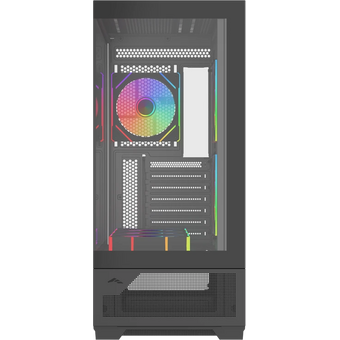  Корпус SAMA V43 Black (V43-BKADA6X1-GL) без БП, Midi-Tower, TG, 6x120mm ARGB, 2xUSB 3.0 + 1xUSB 3.2 Type-C, ATX, mITX 