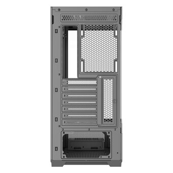  Корпус SAMA V43E Black (V43E-BKADA0X1-GL) без БП, Midi-Tower, TG, no fans, 2xUSB 3.0 + 1xUSB 3.2 Type-C, ATX, mITX 
