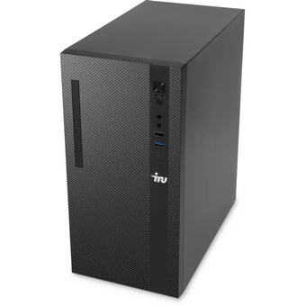  ПК iRU Planio 310H6SC (2153498) Tower Intel Core i3 14100F, DDR5 16ГБ, 512ГБ SSD, nVidia GeForce GT610 - 2 ГБ, Windows 11 Pro, черный 