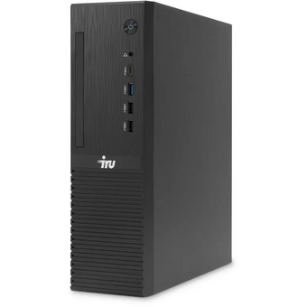  ПК iRU Planio 310H6SFC (2153504) Intel Core i5 12400F, DDR4 16ГБ, 512ГБ SSD, nVidia GeForce GT610 - 2 ГБ, Windows 11 Pro, черный 