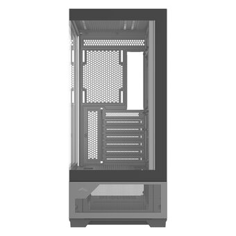  Корпус SAMA V43E Black (V43E-BKADA0X1-GL) без БП, Midi-Tower, TG, no fans, 2xUSB 3.0 + 1xUSB 3.2 Type-C, ATX, mITX 