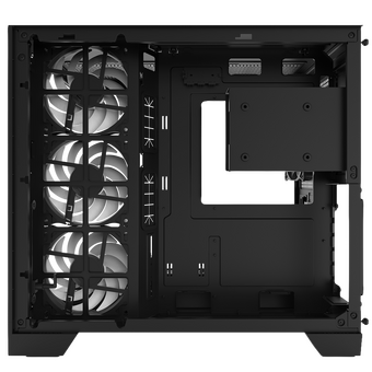  Корпус ZALMAN D40F, ATX, Black, Window, 1xCombo (2.5'' or 3.5''), 2x2.5'', 2x3.5'', 1xUSB3.0, 1xUSB2.0, Side 3x120 FRGB, Bottom 3x120 FRGB, Rear 1x120 