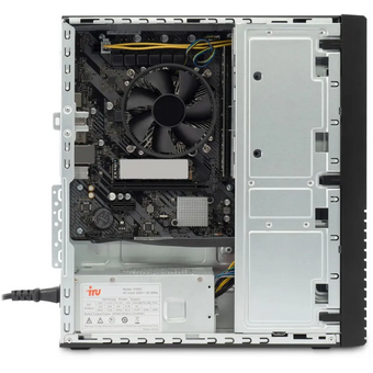  ПК iRU Planio 310H6SFC (2153504) Intel Core i5 12400F, DDR4 16ГБ, 512ГБ SSD, nVidia GeForce GT610 - 2 ГБ, Windows 11 Pro, черный 
