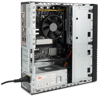  ПК iRU Planio 310H6SFC (2153504) Intel Core i5 12400F, DDR4 16ГБ, 512ГБ SSD, nVidia GeForce GT610 - 2 ГБ, Windows 11 Pro, черный 