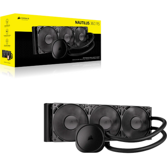  СВО Corsair Nautilus 360 ARGB (CW-9060089-WW) (360mm, Black, Fans 3x120mm, 72.8CFM, 36dBA, 1700RPM) 