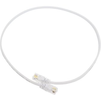  Патч-корд Cabeus PC-TEL-RJ12-0.5m 6p4c телефонный белый 