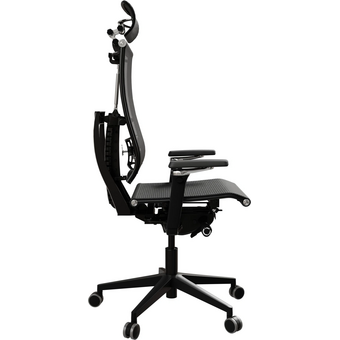  Кресло Метта Yoga Spine Black Edition (Z509745543) черный сиденье черный сетка с подголов. крестов.5-луч. металл хром 