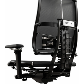  Кресло Метта Yoga Spine Black Edition (Z509745543) черный сиденье черный сетка с подголов. крестов.5-луч. металл хром 