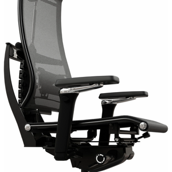  Кресло Метта Yoga Spine Black Edition (Z509745543) черный сиденье черный сетка с подголов. крестов.5-луч. металл хром 