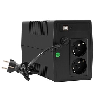  ИБП ExeGate Power NB-800.LED.AVR.2SH.USB (EX299762RUS) 800VA/480W, LED, AVR, 2*Schuko,USB, батарея 12V 9Ah, Black 