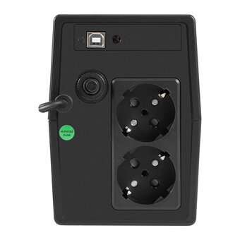  ИБП ExeGate Power NB-800.LED.AVR.2SH.USB (EX299762RUS) 800VA/480W, LED, AVR, 2*Schuko,USB, батарея 12V 9Ah, Black 