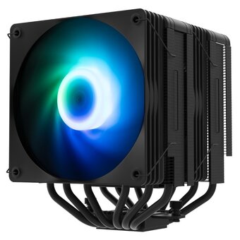  Кулер ZALMAN CNPS15X BP ARGB Black, 2x120mm ARGB Fans, 6 Heat Pipes, 4-Pin PWM, 600-2000 RPM, 32,9 DBA Max, Hydro Bearing, LGA1851/1700 