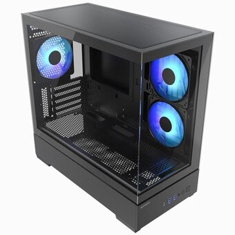  Корпус ACCORD ACC-MT210B-G01 Black mATX 