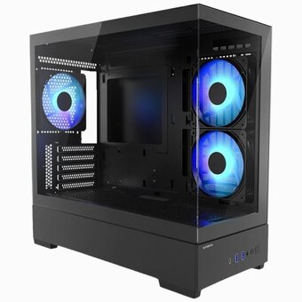 Корпус ACCORD ACC-MT210B-G01 Black mATX 