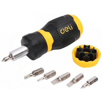  Отвертка Deli DL636182N в компл.6 предметов 