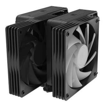  Кулер ZALMAN CNPS15X BP ARGB Black, 2x120mm ARGB Fans, 6 Heat Pipes, 4-Pin PWM, 600-2000 RPM, 32,9 DBA Max, Hydro Bearing, LGA1851/1700 