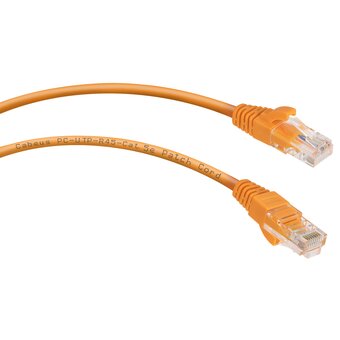  Патч-корд Cabeus PC-UTP-RJ45-Cat.5e-1m-OR неэкранированный, оранжевый 