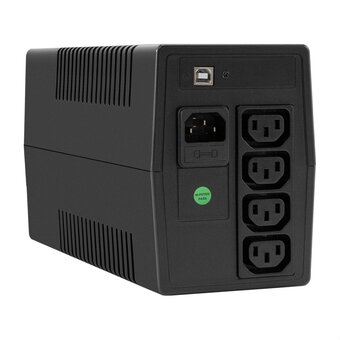  ИБП ExeGate Smart LB-800.LCD.AVR.4C13.USB (EX299760RUS) 800VA/480W, LCD, AVR, 4*C13, USB, батарея 12V 9Ah, Black 