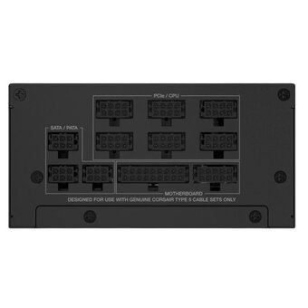  Блоки питания Corsair SF1000 (CP-9020257-EU) RPS0176, 1000W 80+ Platinum (SFX, 3.1, PCIe 5.1, Full modular, 1x24(20+4)pin, 1x12VHPWR) 
