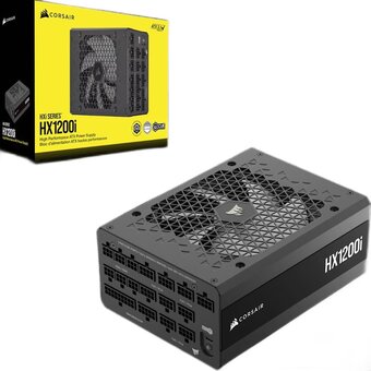  Блоки питания Corsair HX1200i (CP-9020307-EU) Power Supply Ultra-Low Noise, Model RPS0202, 1200W 80+ Platinum (ATX, 3.1, PCIe 5.1, Full modular) 