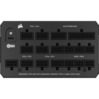  Блоки питания Corsair HX1500i (CP-9020309-EU) RPS0132, 1500W 80+ Platinum (ATX, 3.1, PCIe 5.1, Full modular, 1x24(20+4)pin) 