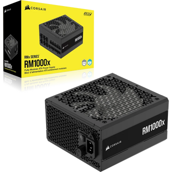  Блоки питания Corsair RM1000x (CP-9020271-EU) RPS0198, 1000W 80+ Gold (ATX, 3.1, PCIe 5.1, Full modular, 1x24(20+4)pin, 1x12V-2x6) 