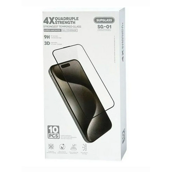  Защитное стёкло Supglass SSG0116P SG-01 4X Quadruple Strength Glass 10-in-1 For IP 16 Pro/17 (6.3) 