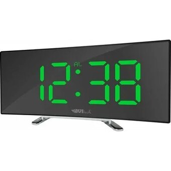  Часы сетевые BVItech BV-412GMK ЗеленыйЙ/Черный 