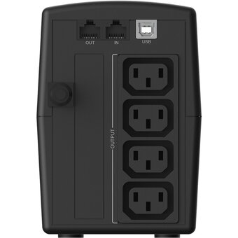  ИБП CBR Quantum QTM-650T-4I-LCUC Line Interactive 650 VA/360 W, 4xC13, HID-USB, RJ45 