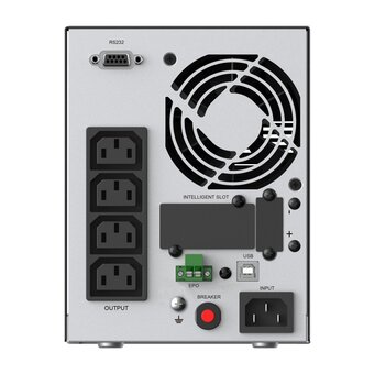  ИБП CBR Essence ESN-1000C (ESN-1KT-4I-LCHERSC) Online 1000 VA/1000 W, Tower, 4xC13, LCD, HID-USB, RS232, EPO, SNMP slot 