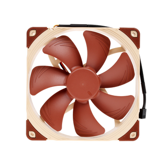  Кулер Noctua NF-A14 ULN (140x140x25mm, 3-pin, 46.97CFM, 11.9dBA, 800RPM, Beige/Brown) 