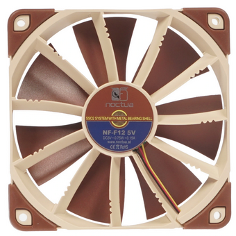  Вeнтилятор Noctua NF-F12 5V (NF-F12 5V) - 120mm, 1500 об/мин, 22.4 дБ, 3-pin 
