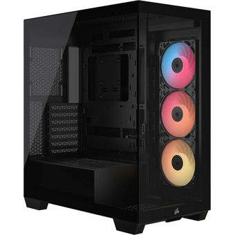  Корпус Corsair 3500X RS-R ARGB (CC-9011322-WW), без БП, Midi-Tower, TG, 3x120mm 2xUSB-A 3.2, 1xUSB Type-C, E-ATX, ATX, mITX Black 