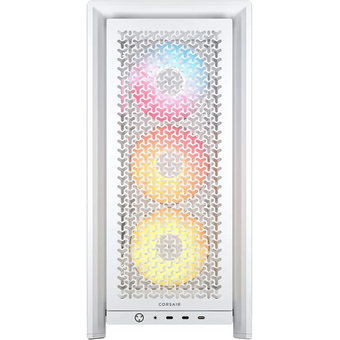  Корпус Corsair Frame 4000D LCD RS ARGB (CC-9011327-WW), без БП, Midi-Tower, TG, 3x120mm 3xUSB Type-C, E-ATX, ATX, mITX White 