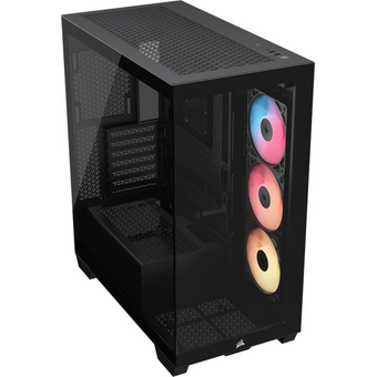 Корпус Corsair 3500X RS-R ARGB (CC-9011322-WW), без БП, Midi-Tower, TG, 3x120mm 2xUSB-A 3.2, 1xUSB Type-C, E-ATX, ATX, mITX Black 