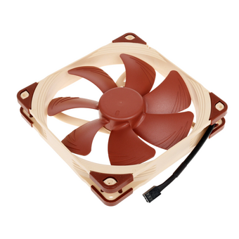  Кулер Noctua NF-A14 ULN (140x140x25mm, 3-pin, 46.97CFM, 11.9dBA, 800RPM, Beige/Brown) 