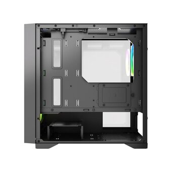  Корпус HSPD M334 (M334-TGBK-ARGB), без БП, Mesh Mini-tower, Black, TG, 0.45 SPCC, 2x140mm ARGB + 1x120mm mATX, mITX 160/340/184mm 2x2.5" 