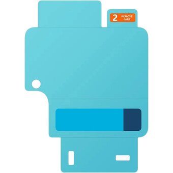  Защитная пленка для экрана Samsung EF-UF741CTEGRU для Samsung Galaxy Z Flip6 прозрачная, 2 шт, прозрачный 