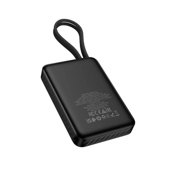  Аккумулятор внешний резервный HOCO J171 Edge 22.5W+PD20W fully compatible power bank with two cables 10000mAh чёрный 