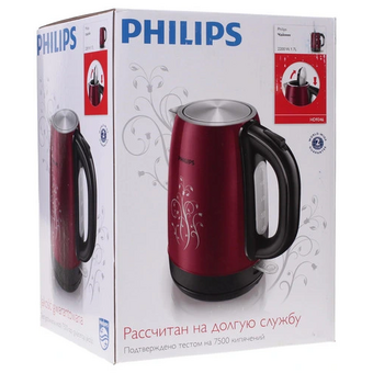  Электрочайник PHILIPS HD9346/20 бордовый 