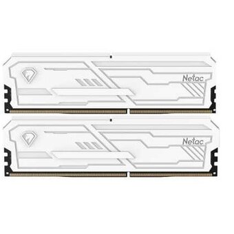 ОЗУ Netac Shadow III, NTSHD4P26DP-32W, DDR 4 DIMM 32Gb (16Gbx2) PC21300, 2666Mhz, CL16 White, с рад 
