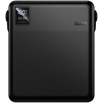  Аккумулятор внешний резервный HOCO J175 Star 22.5W+PD20W power bank with lamp 100000mAh черный 