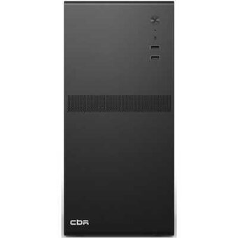  Корпус CBR V201 (PCC-MATX-V201-550W), c БП PSU-ATX550-12MD (550W/120mm), mATX Minitower , 2*USB 2.0, HD Audio+Mic, Black 