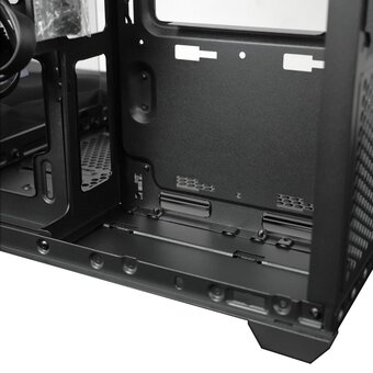  Корпус Ginzzu V340 RGB подсветка, закаленное стекло 1*USB 3.0,1*USB 2.0, AU mATX 