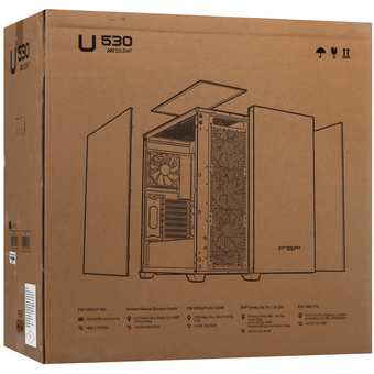  Корпус FSP U530-BS (POC0000303) черный 