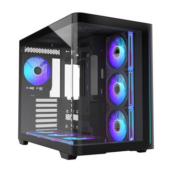  Корпус FSP M580-BA, ATX Minitower, Black 